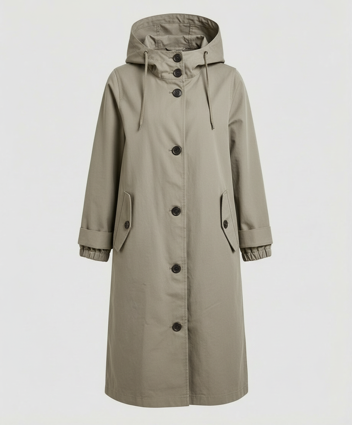 Manteau imperméable confortable pour dames avec capuche | Heidi-Mode