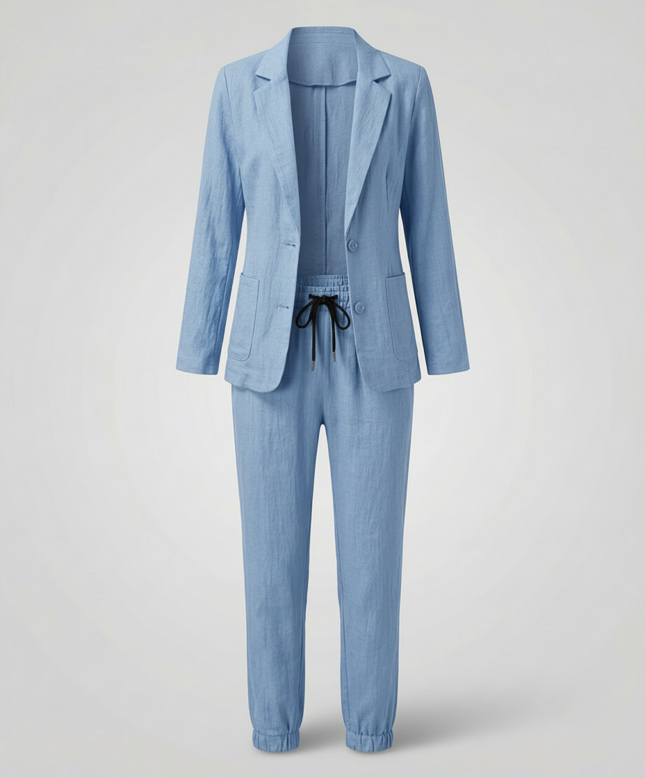 Ensemble Jogger Blazer Élégant Femme | Heidi-Mode