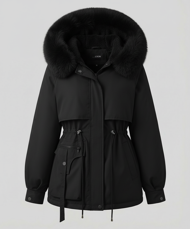 Veste d'hiver en fourrure chaude pour femmes | Avriane