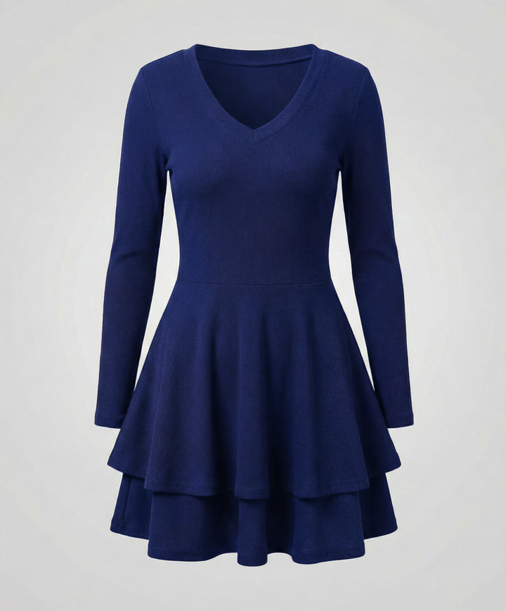 Robe portefeuilles dames volants | Heidi-Mode