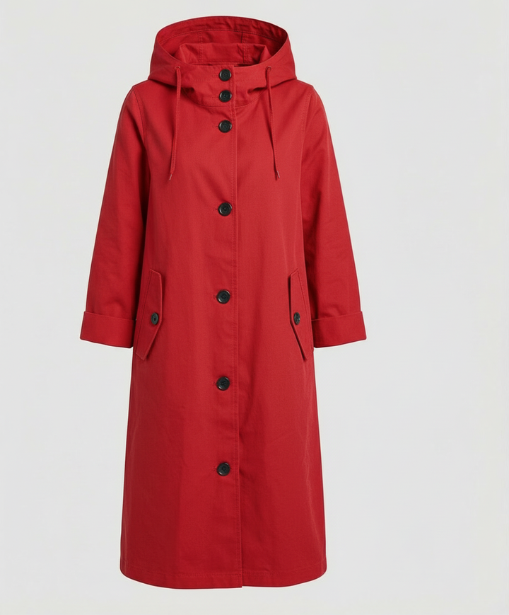 Manteau imperméable confortable pour dames avec capuche | Heidi-Mode
