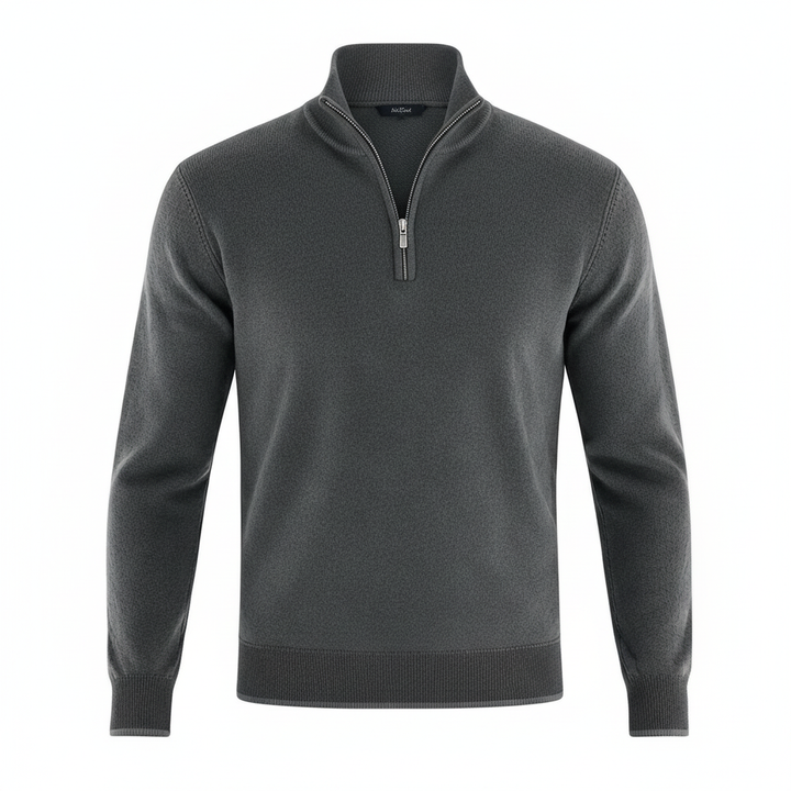 Pull confortable en merino élégant femme fermeture éclair tricots modernes | Avriane