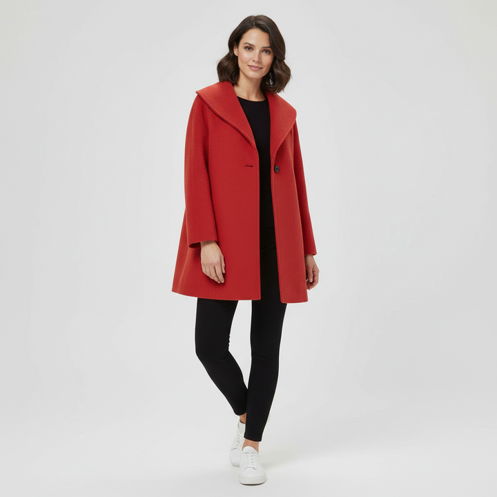 Manteau femme coupe-vent avec col châle | Avriane