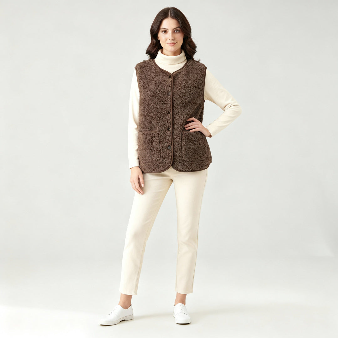 Veste en polaire élégante et chaude d'hiver pour femmes | Avriane