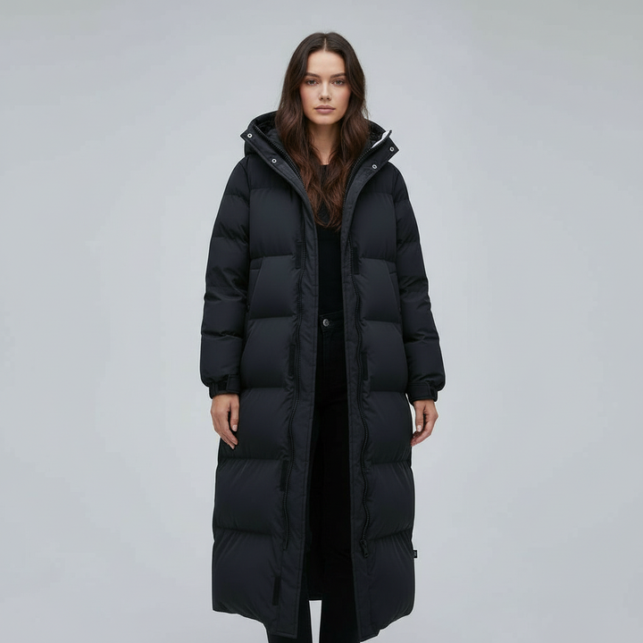 Veste d'hiver longue coupe-vent femmes | Avriane