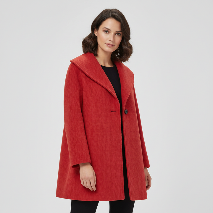 Manteau femme coupe-vent avec col châle | Avriane
