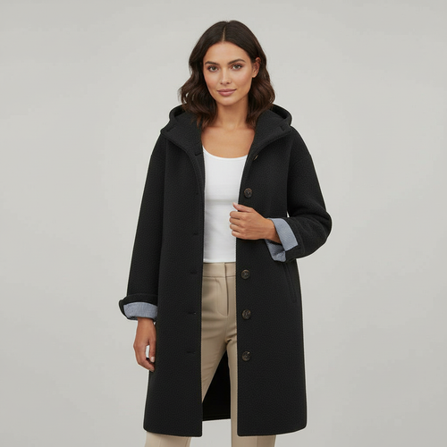 Manteau d'hiver élégant pour femmes Confort Manteau long en polaire | Avriane