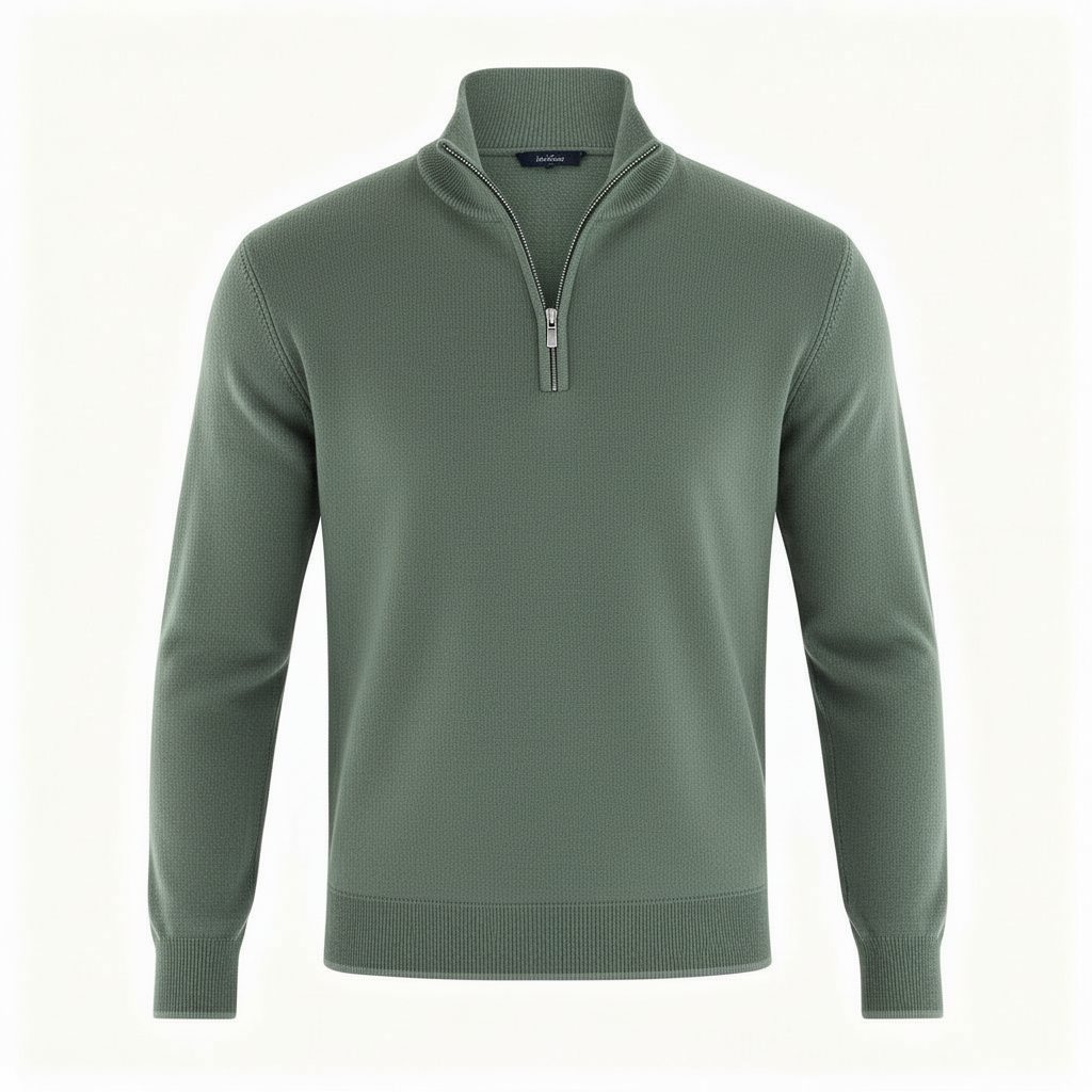 Pull confortable en merino élégant femme fermeture éclair tricots modernes | Avriane