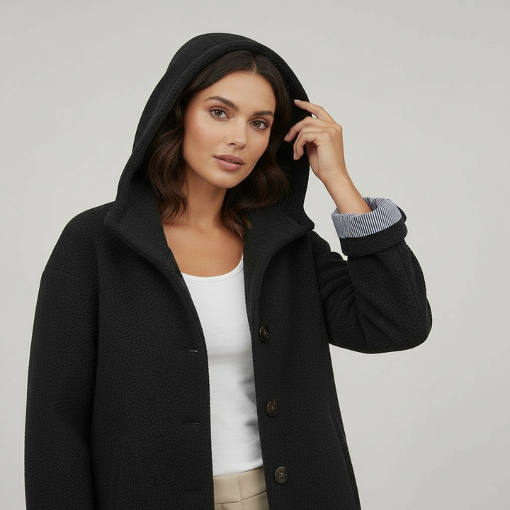 Manteau d'hiver élégant pour femmes Confort Manteau long en polaire | Avriane