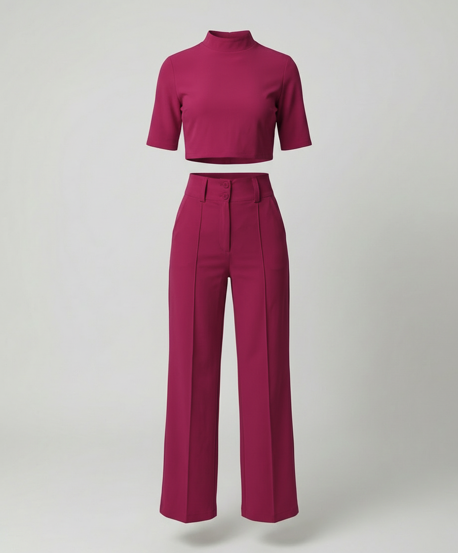 Avriane | Élégance Ensemble de Pantalons Cintrés d'Automne pour Looks Stylés