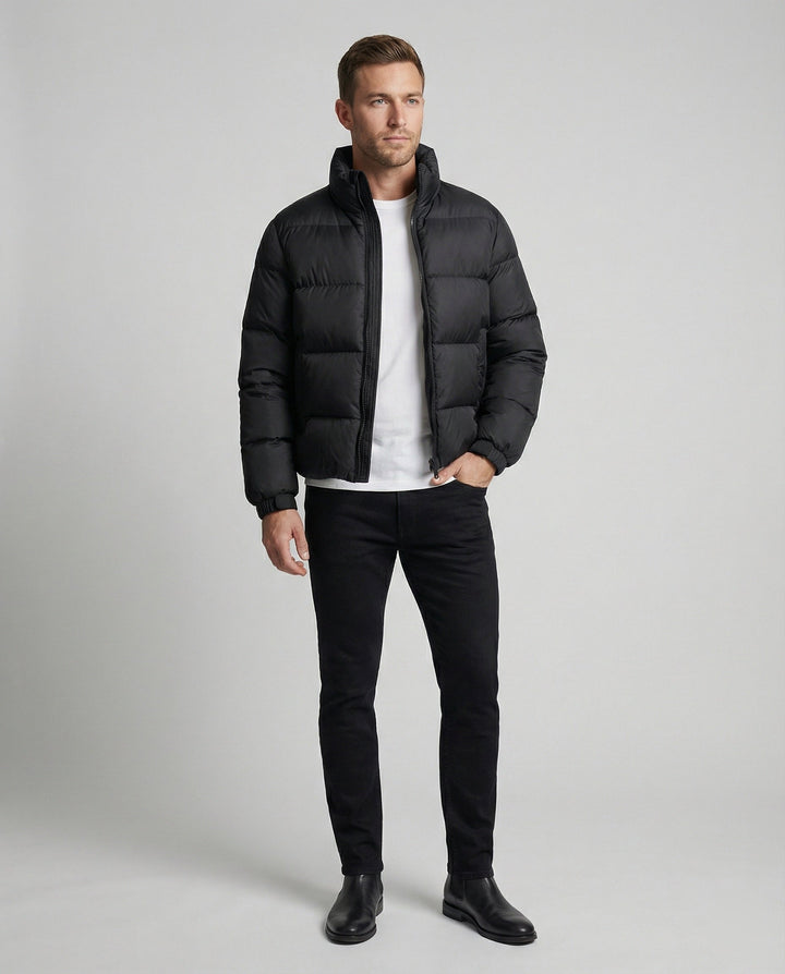 Veste en duvet d'oie pour hommes avec chaleur et capuche | Avriane