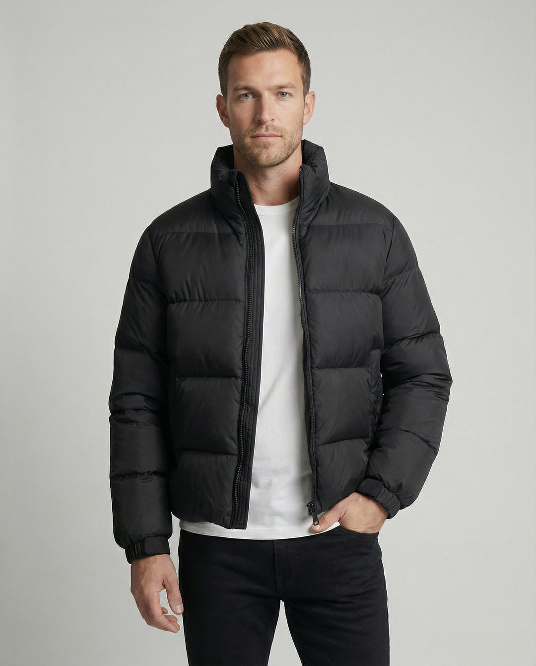 Veste en duvet d'oie pour hommes avec chaleur et capuche | Avriane