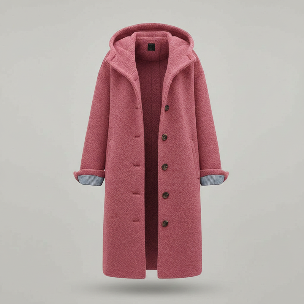 Manteau d'hiver élégant pour femmes Confort Manteau long en polaire | Avriane