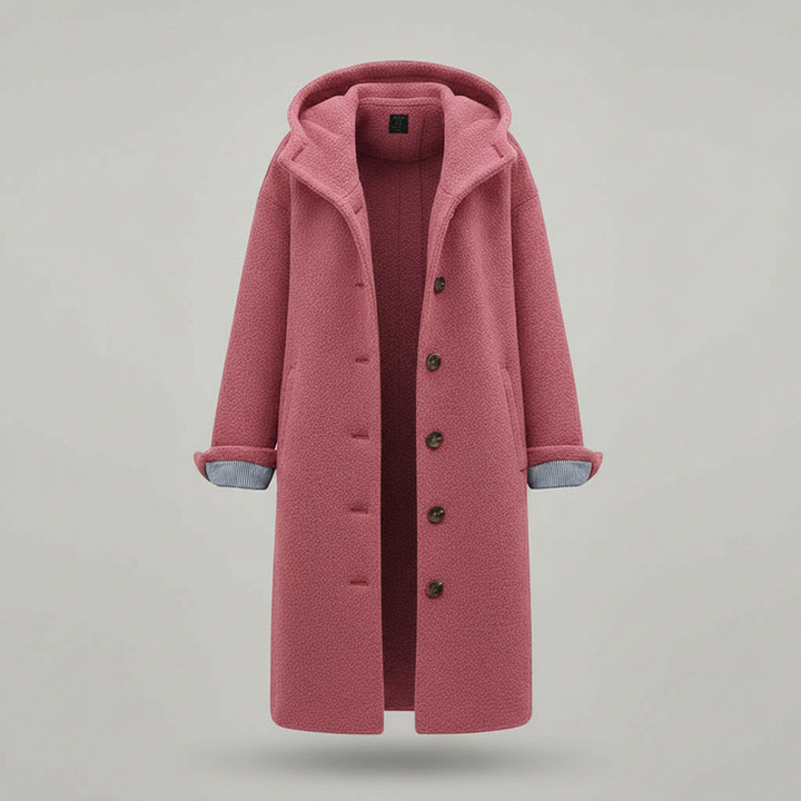 Manteau d'hiver élégant pour femmes Confort Manteau long en polaire | Avriane