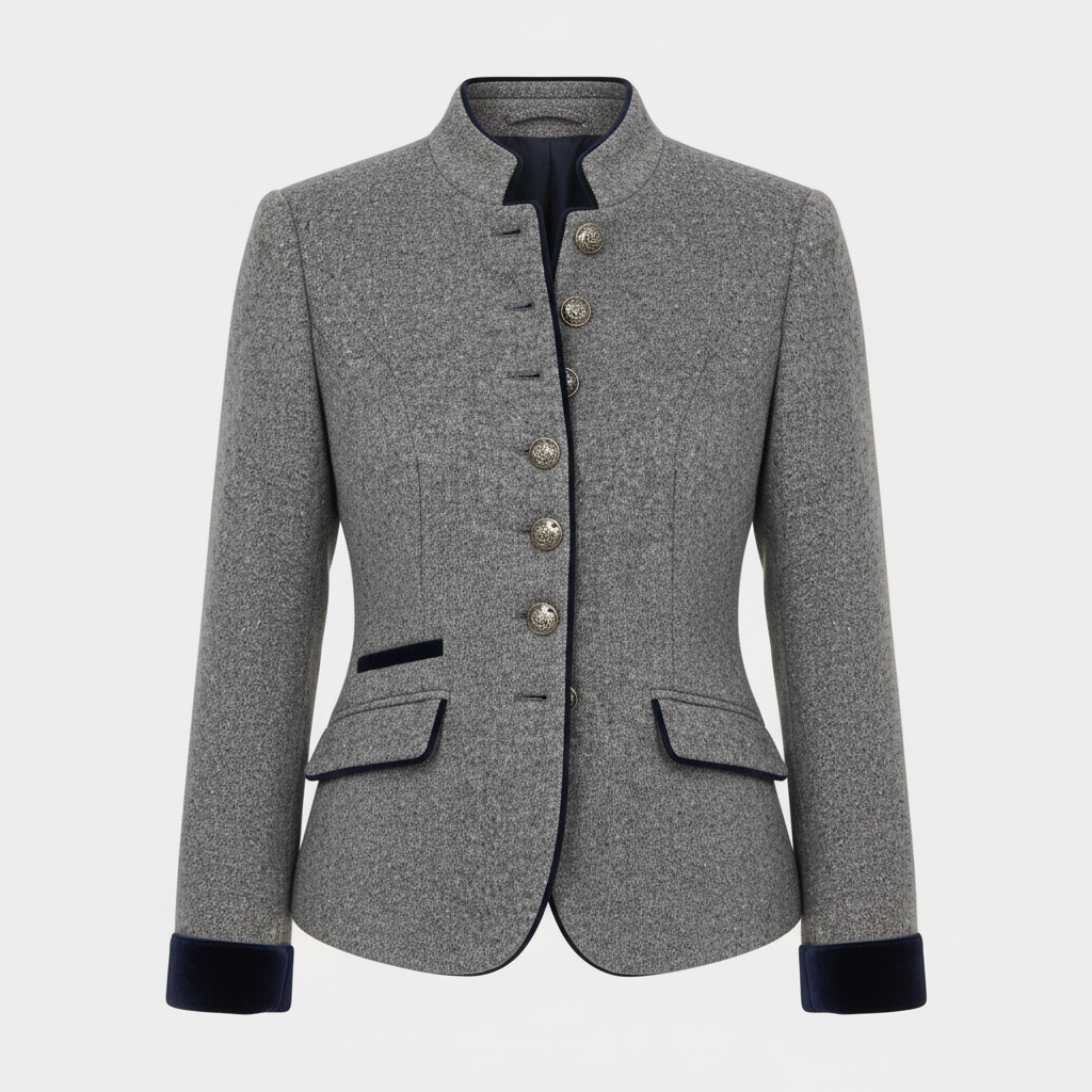 Veste en laine premium confort structurée classique pour femmes | Avriane