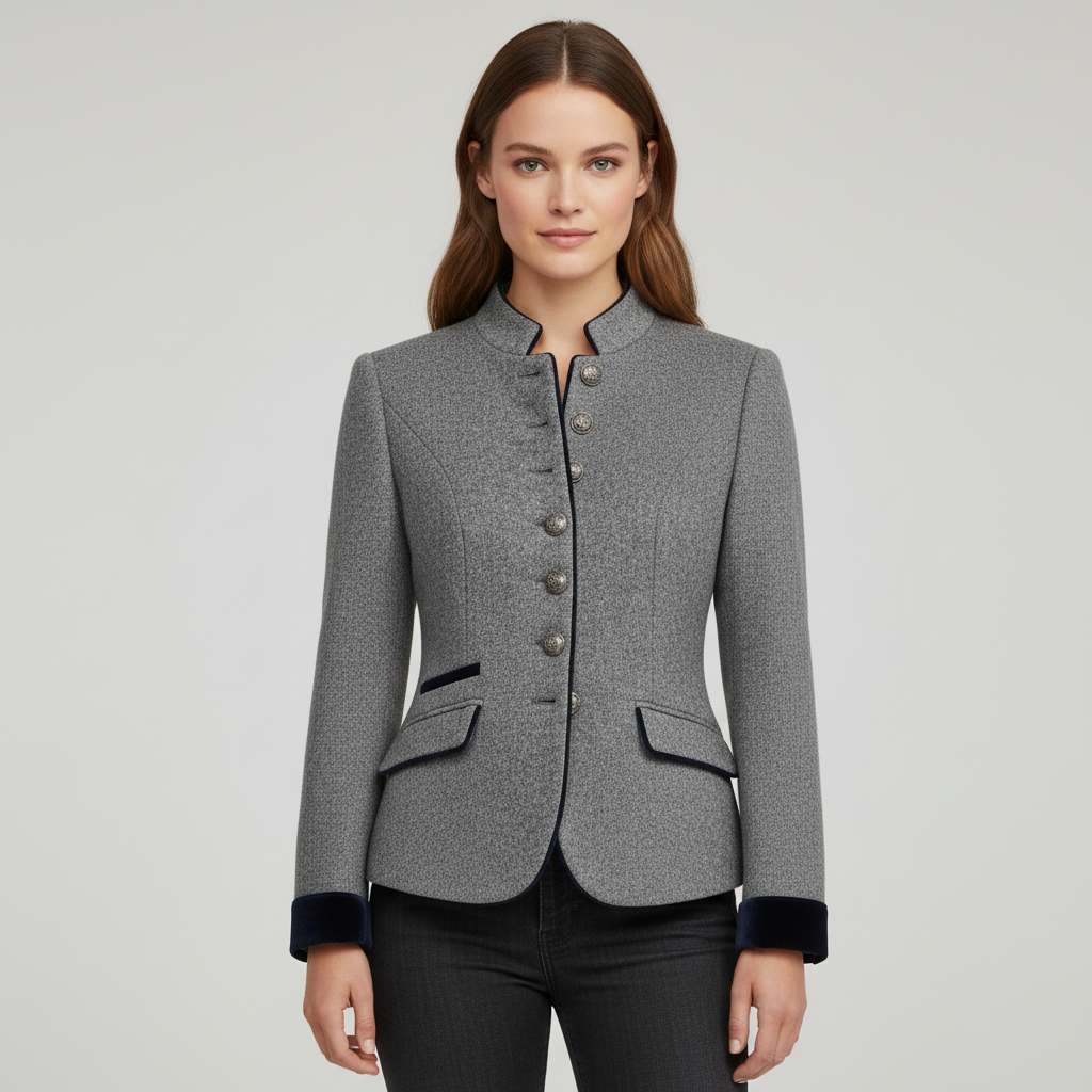 Veste en laine premium confort structurée classique pour femmes | Avriane