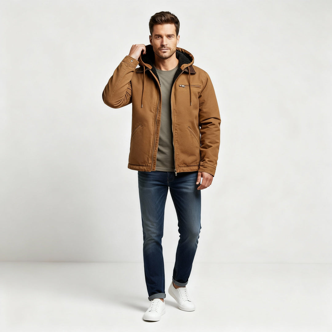 Veste d'hiver extérieure imperméable fonctionnelle avec capuche en polyester | Avriane