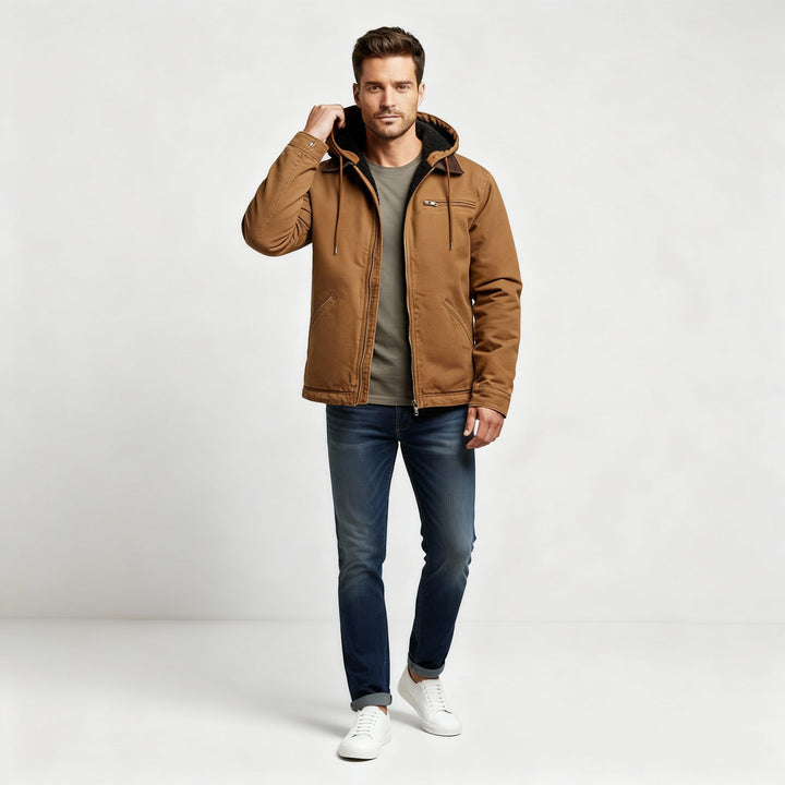 Veste d'hiver extérieure imperméable fonctionnelle avec capuche en polyester | Avriane