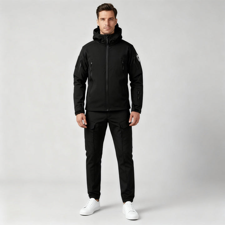 Avriane Ensemble Outdoor pour hommes avec veste à capuche et pantalon cargo