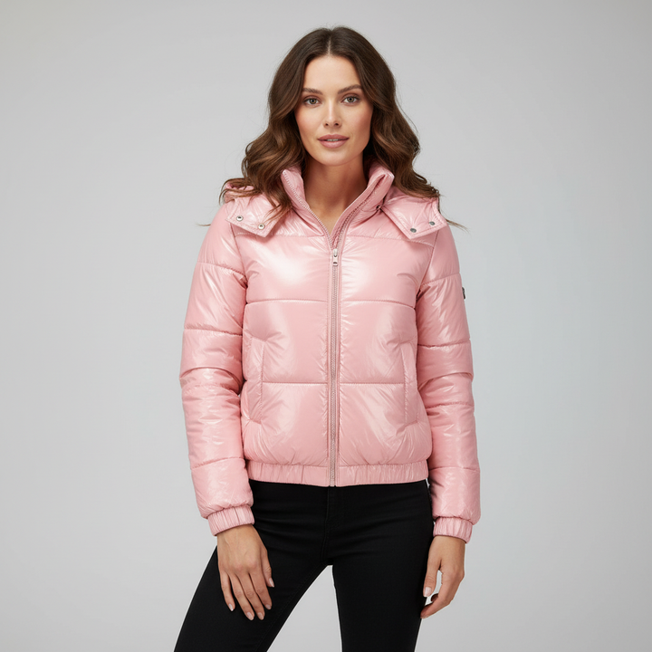Veste d'hiver pour femmes en thermo confort déperlant brillant | Avriane