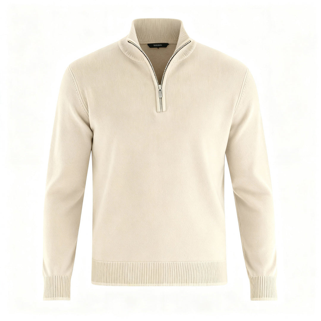 Pull confortable en merino élégant femme fermeture éclair tricots modernes | Avriane
