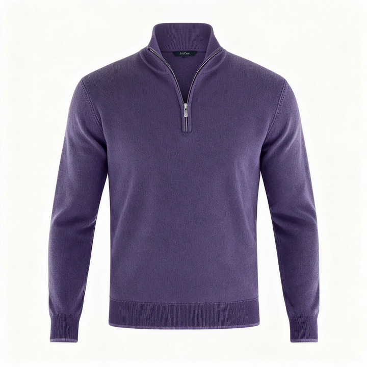 Pull confortable en merino élégant femme fermeture éclair tricots modernes | Avriane
