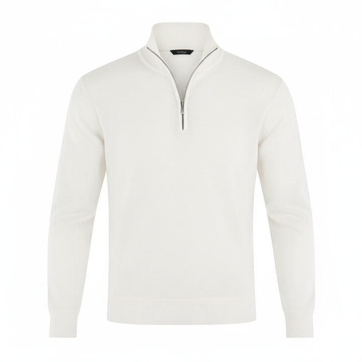 Pull confortable en merino élégant femme fermeture éclair tricots modernes | Avriane