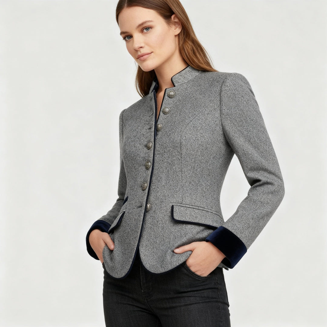 Veste en laine premium confort structurée classique pour femmes | Avriane