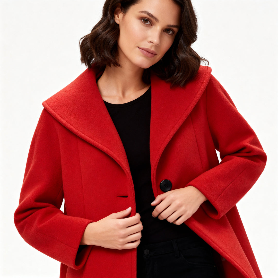Manteau femme coupe-vent avec col châle | Avriane