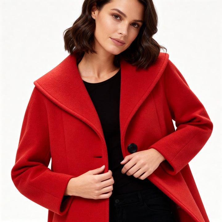 Manteau femme coupe-vent avec col châle | Avriane