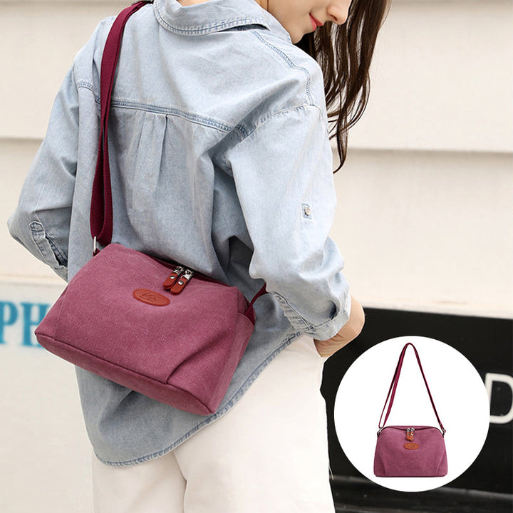Levoire | Sac En Toile Élégant Avec Fermeture Éclair Sécurisée
