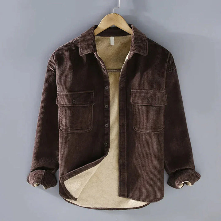 Levoire | Chemise En Velours Côtele Intemporel Hommes