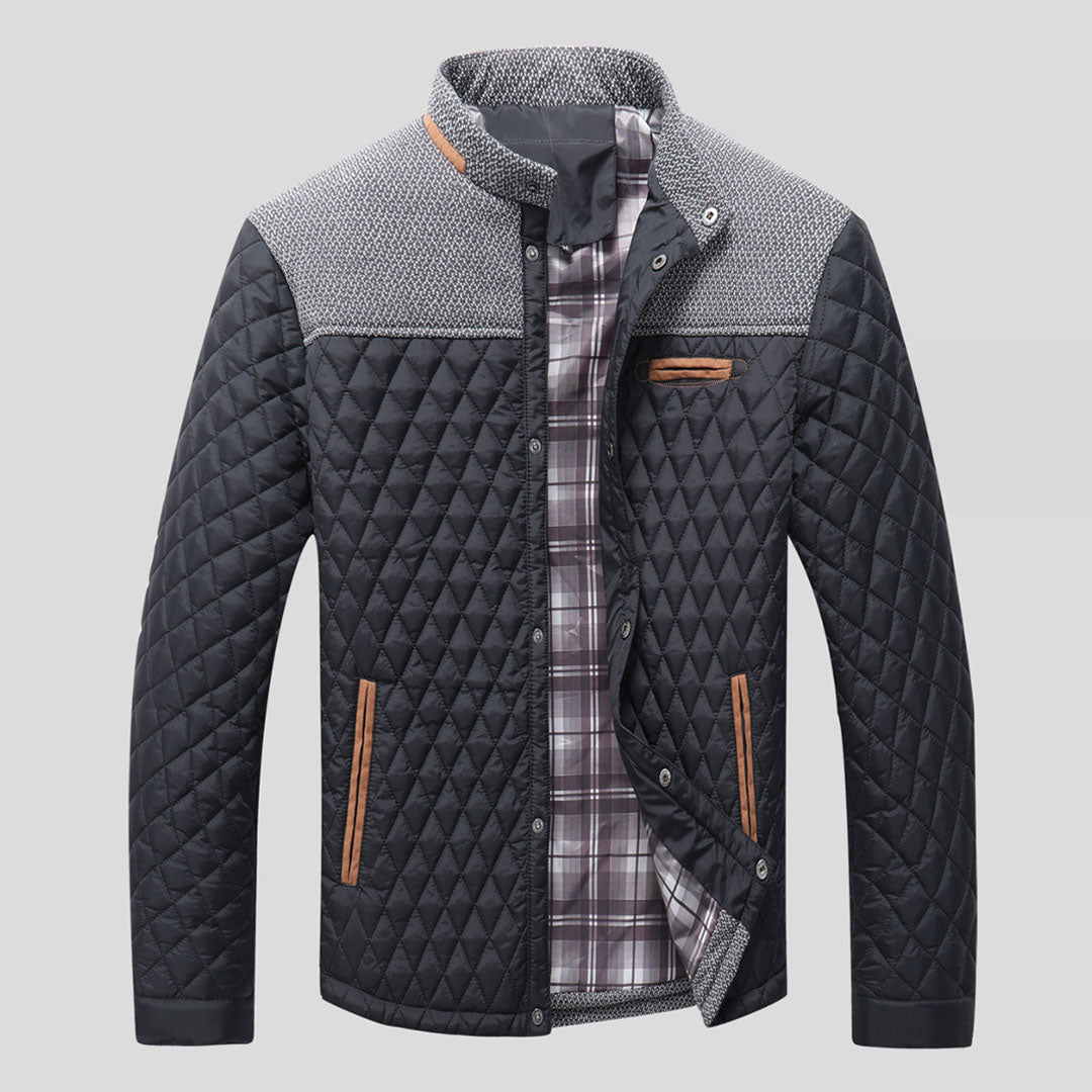 Levoire | Veste Matelassée Tendance Avec Col Grau
