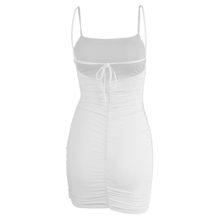 Levoire | Robe Mini À Volants Néon Épaules Dégagées