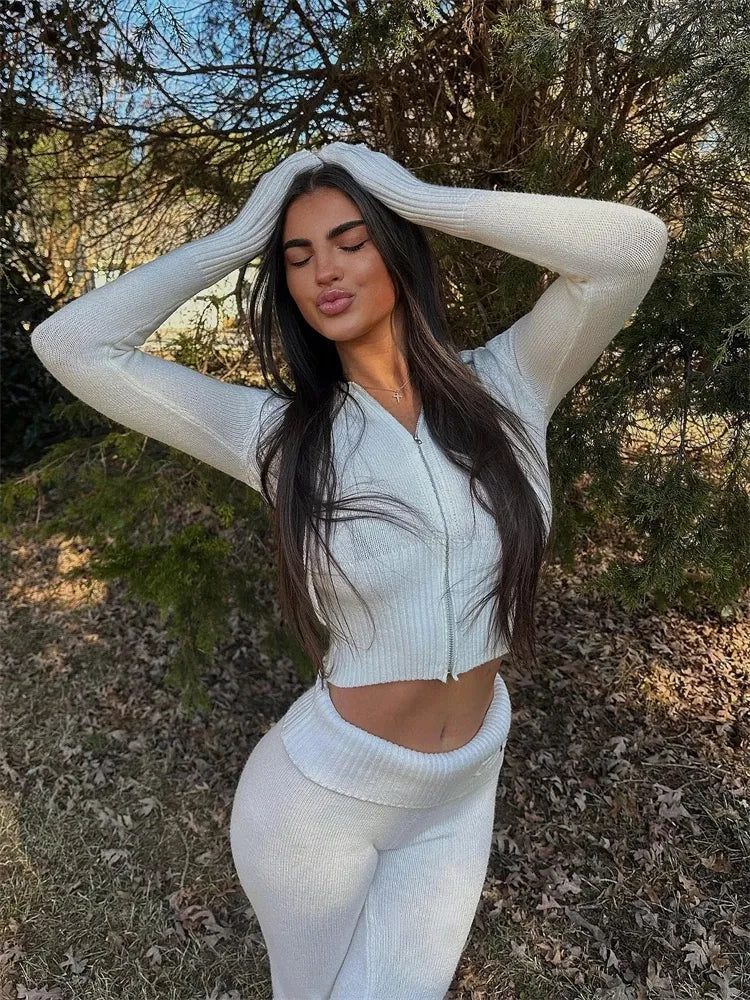 Levoire | Ensemble Mode Femme Confortable Blanc