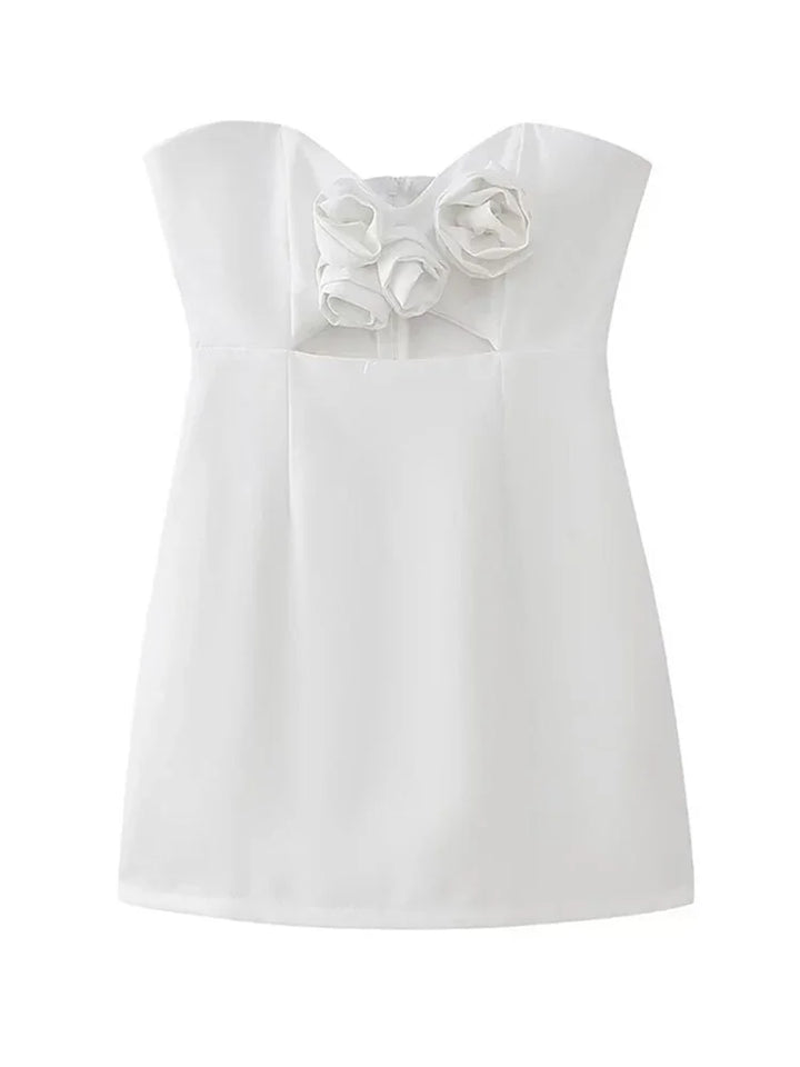 Levoire | Robe Mini À Trous En Fleurs 3D