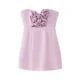 Levoire | Robe Mini À Trous En Fleurs 3D Rosa