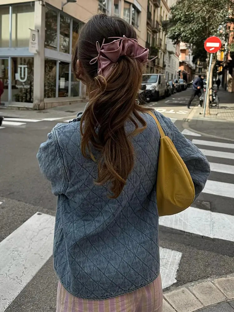 Levoire | Veste En Denim À Manches Longues Avec Poches