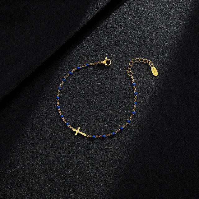 Levoire | Bracelet En Or Bleu 17Cm