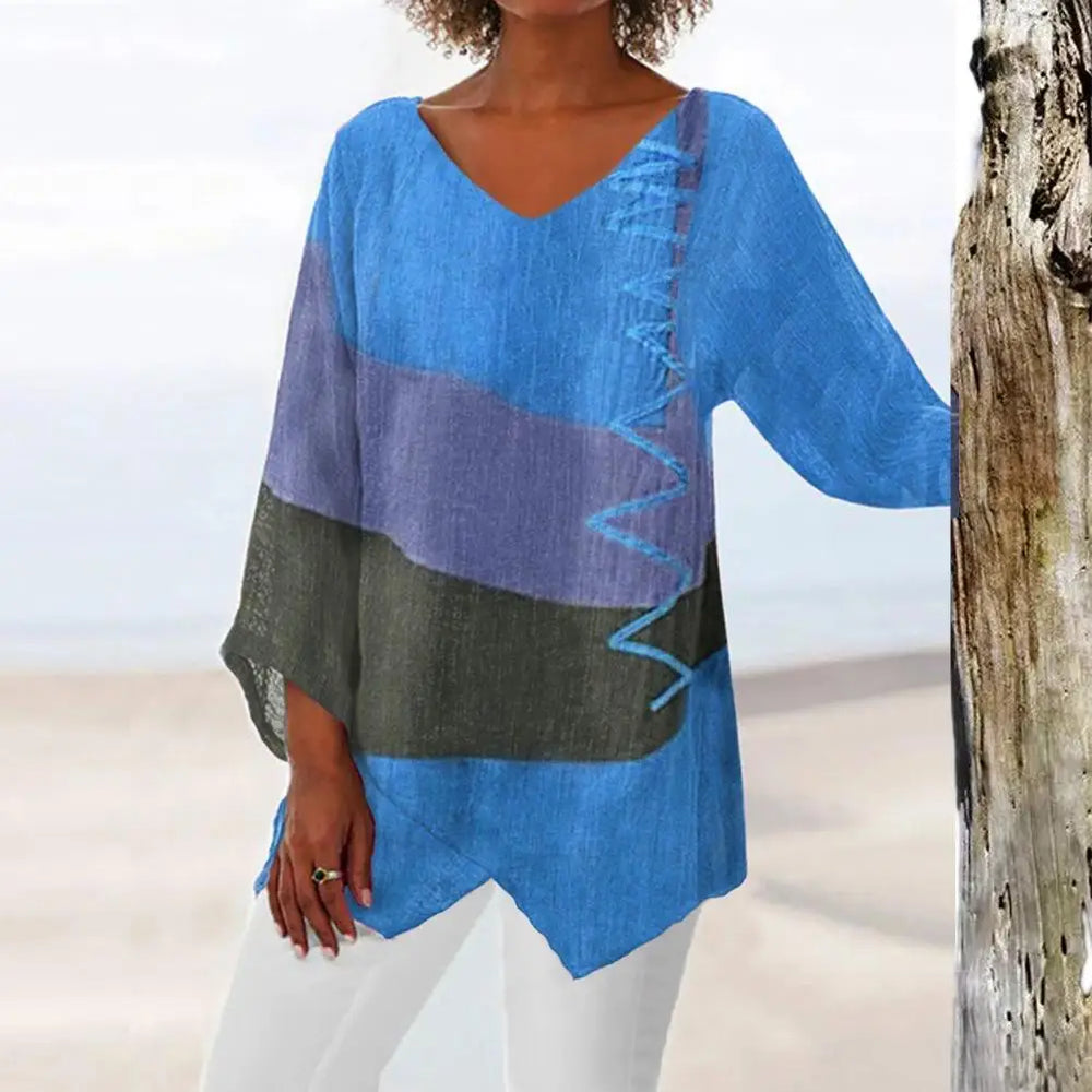 Levoire | Blouse Dét Élégante Royal Bleu