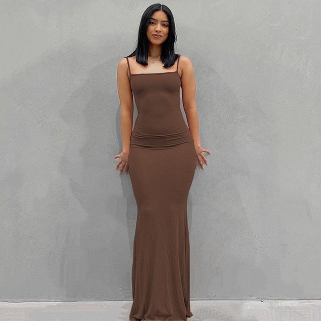 Levoire | Élégante Robe De Soirée Bodycon Confortable Chocolat