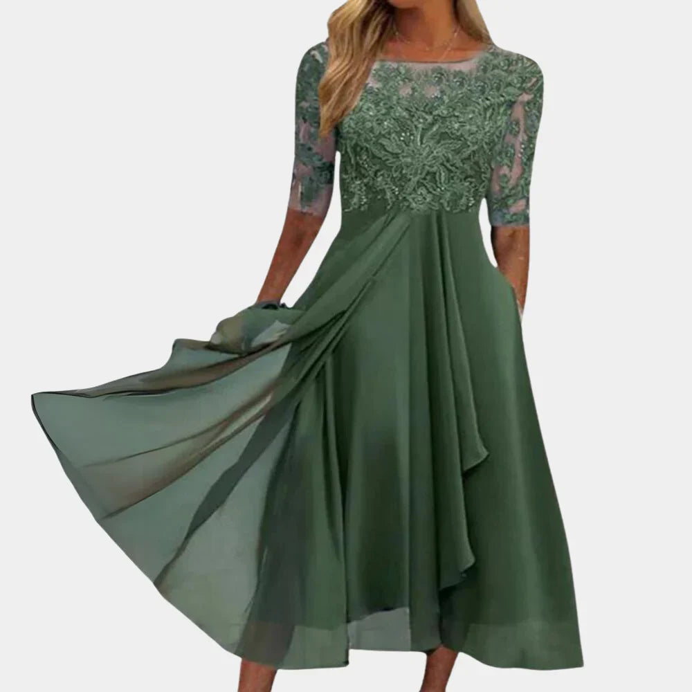 Levoire | Robe De Soirée Glamour Vert
