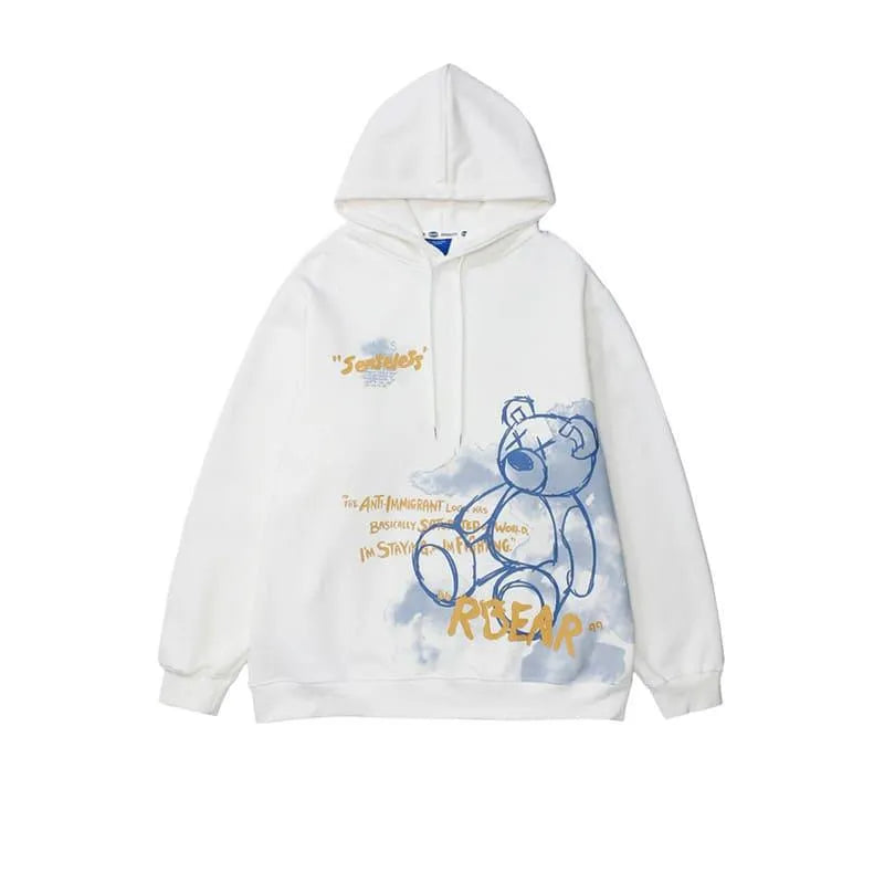 Levoire | Sweatshirt à imprimé graphique avec motif ours Blanc