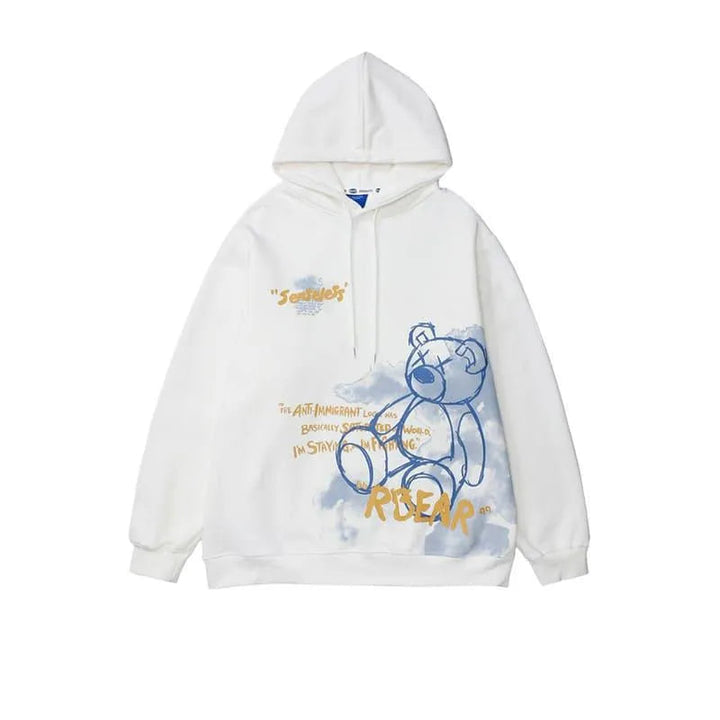 Levoire | Sweatshirt à imprimé graphique avec motif ours Blanc
