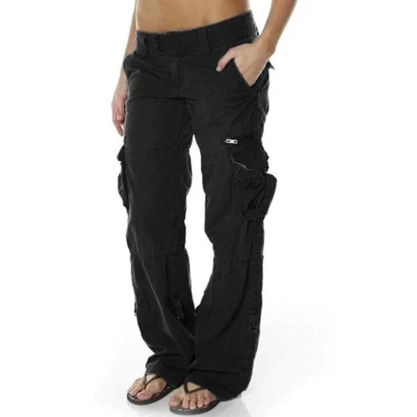 Levoire | Pantalon Cargo Élégant Pour Femmes Noir