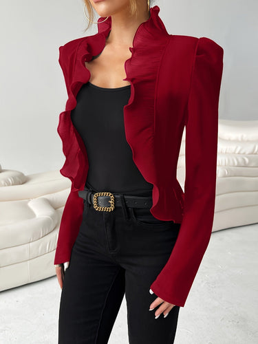 Levoire | Blazer Élégant Cintré Avec Détails Ruchés