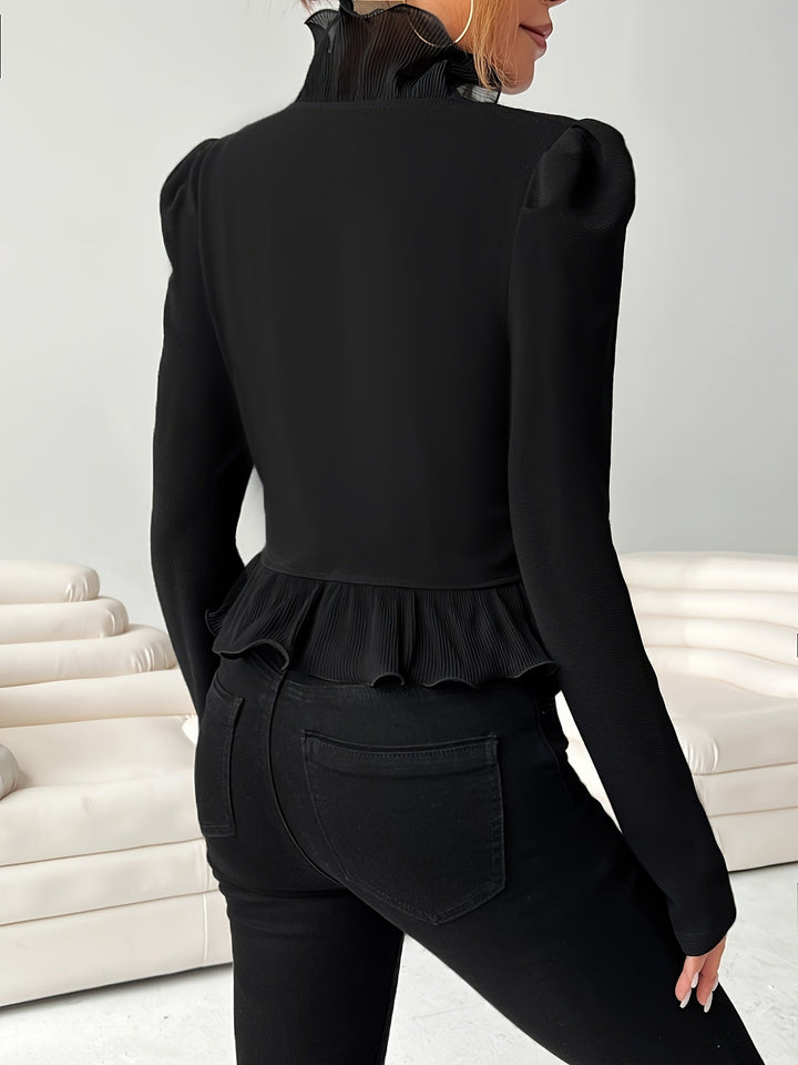 Levoire | Blazer Élégant Cintré Avec Détails Ruchés