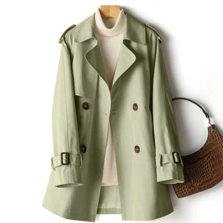 Levoire | Trench-Coat À Double Boutonnage Pour Femmes Vert