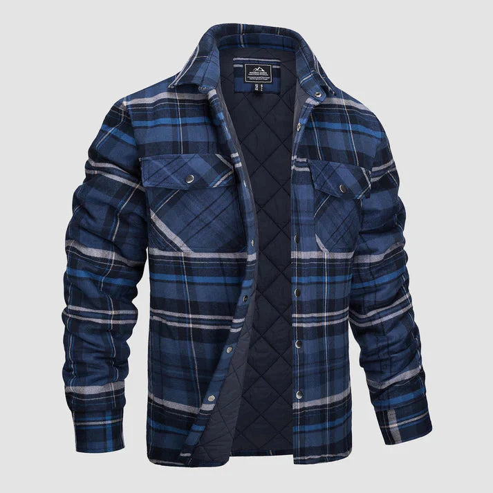 Levoire | Chemise, Manches Longues, Fermeture Bouton, Chemise À Carreaux, Vêtements Pour Hommes Bleu