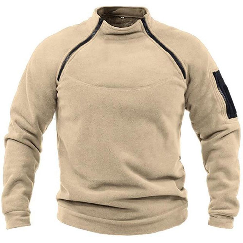 Levoire | Pull À Demi-Zip Vêtements Tactiques Pour Hommes Khaki